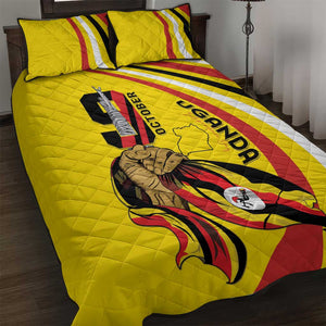 Jamhuri ya Uganda Quilt Bed Set Happy Independence Day - African Pride