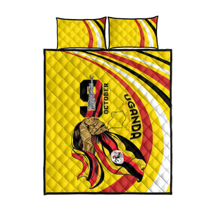 Jamhuri ya Uganda Quilt Bed Set Happy Independence Day - African Pride