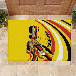 Jamhuri ya Uganda Rubber Doormat Happy Independence Day - African Pride