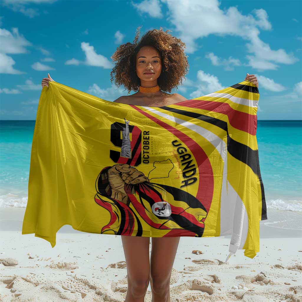 Jamhuri ya Uganda Sarong Happy Independence Day - African Pride