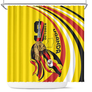 Jamhuri ya Uganda Shower Curtain Happy Independence Day - African Pride