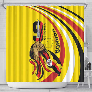 Jamhuri ya Uganda Shower Curtain Happy Independence Day - African Pride