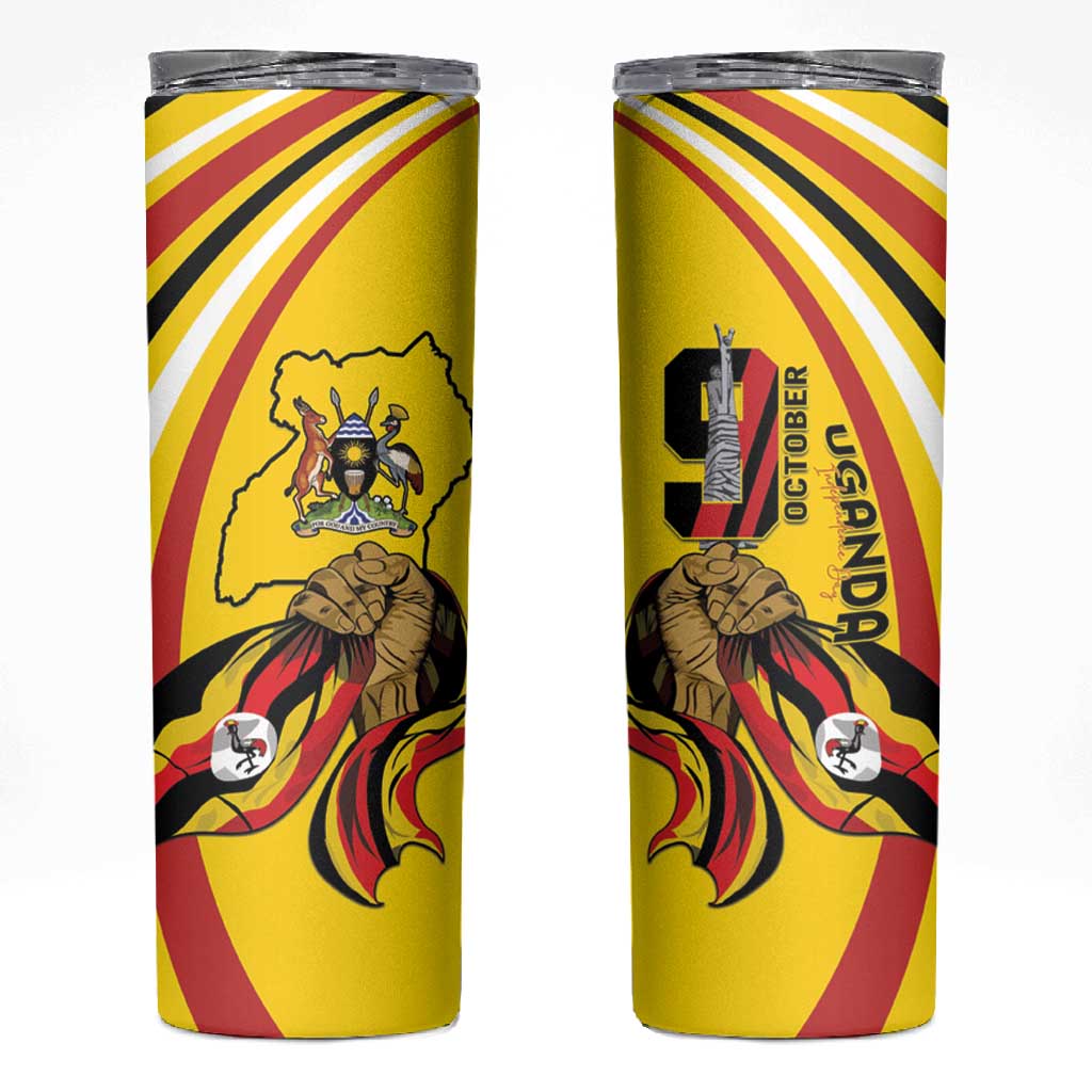 Jamhuri ya Uganda Skinny Tumbler Happy Independence Day - African Pride
