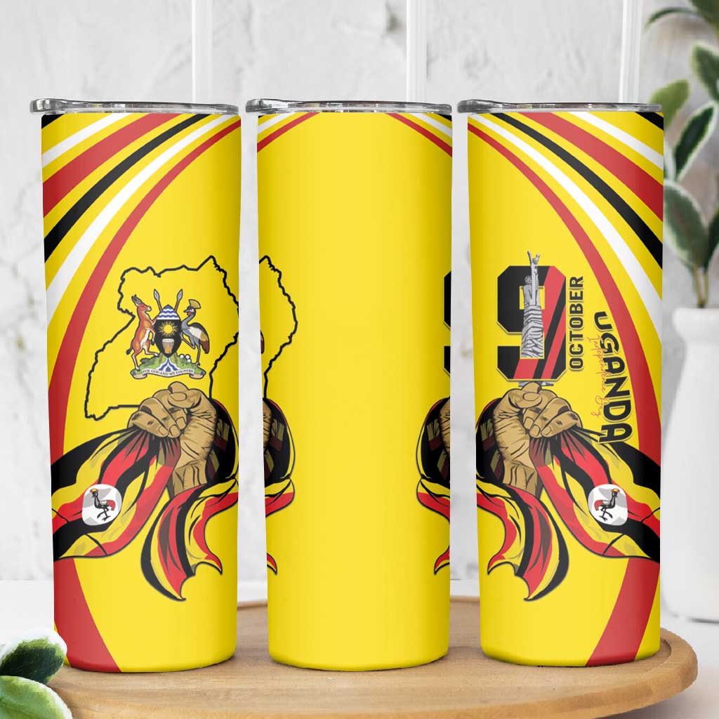 Jamhuri ya Uganda Skinny Tumbler Happy Independence Day - African Pride