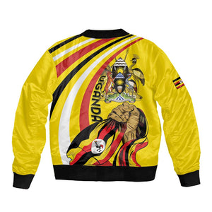Jamhuri ya Uganda Sleeve Zip Bomber Jacket Happy Independence Day - African Pride
