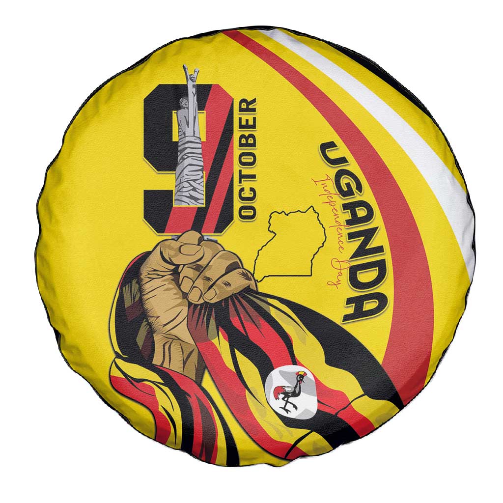 Jamhuri ya Uganda Spare Tire Cover Happy Independence Day - African Pride