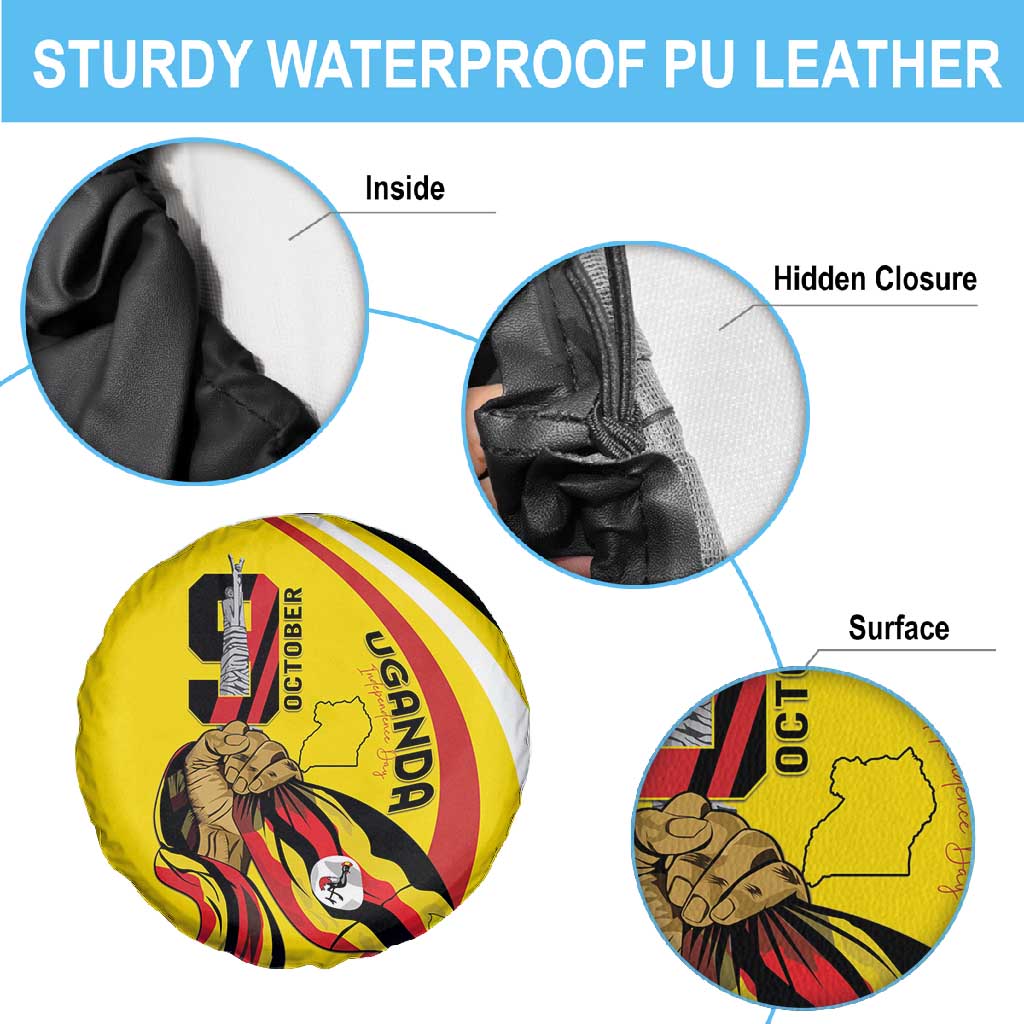 Jamhuri ya Uganda Spare Tire Cover Happy Independence Day - African Pride