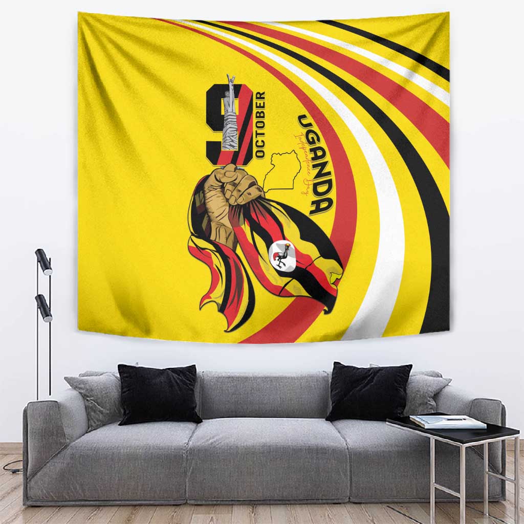 Jamhuri ya Uganda Tapestry Happy Independence Day - African Pride