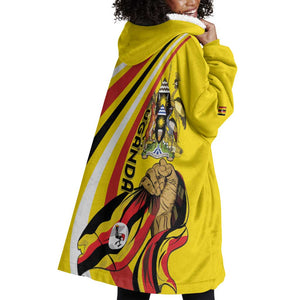 Jamhuri ya Uganda Wearable Blanket Hoodie Happy Independence Day - African Pride