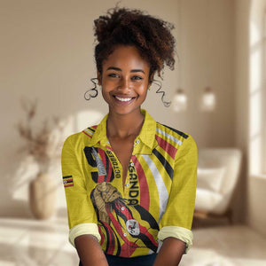 Jamhuri ya Uganda Women Casual Shirt Happy Independence Day - African Pride