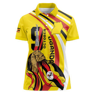 Jamhuri ya Uganda Women Polo Shirt Happy Independence Day - African Pride