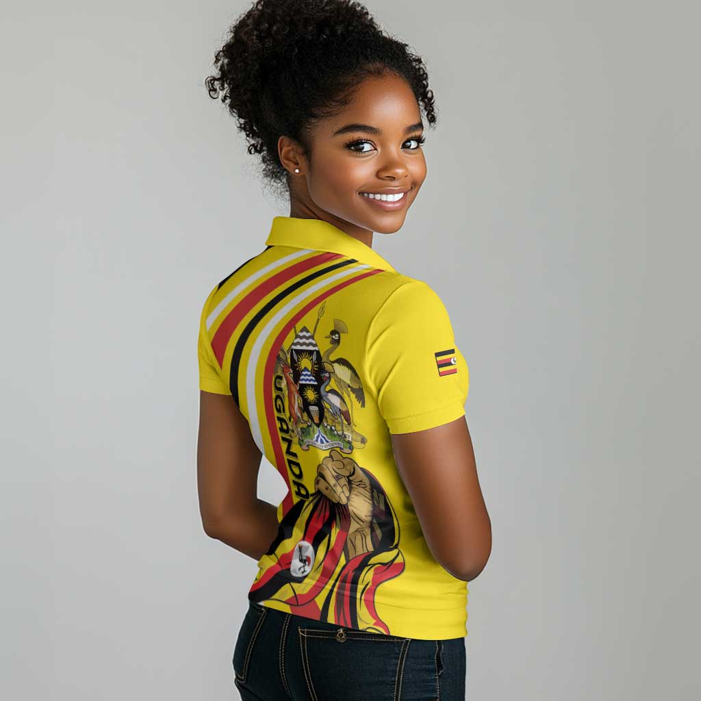 Jamhuri ya Uganda Women Polo Shirt Happy Independence Day - African Pride
