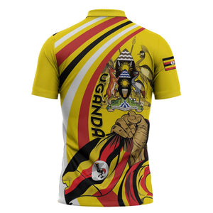 Uganda Zipper Polo Shirt 63rd Anniversary Of Independence