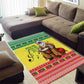 Afro Chirstmas in Senegal Area Rug Black Santa Playing Djembe Drum - African Pride