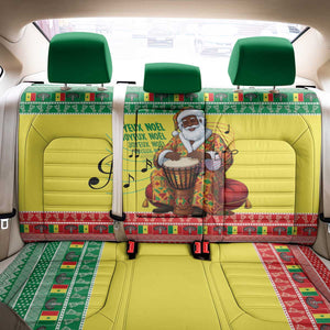 Afro Chirstmas in Senegal Back Car Seat Cover Black Santa Playing Djembe Drum - African Pride