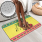 Senegal Christmas Bathroom Set Black Santa Playing Djembe Drum