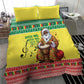 Afro Chirstmas in Senegal Bedding Set Black Santa Playing Djembe Drum - African Pride