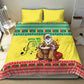 Afro Chirstmas in Senegal Bedding Set Black Santa Playing Djembe Drum - African Pride