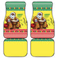Afro Chirstmas in Senegal Car Mats Black Santa Playing Djembe Drum - African Pride
