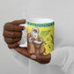 Senegal Christmas Ceramic Mug Black Santa Playing Djembe Drum