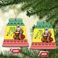 Afro Chirstmas in Senegal Ceramic Ornament Black Santa Playing Djembe Drum - African Pride