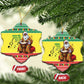 Afro Chirstmas in Senegal Ceramic Ornament Black Santa Playing Djembe Drum - African Pride