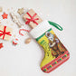 Afro Chirstmas in Senegal Christmas Stocking Black Santa Playing Djembe Drum - African Pride