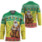 Senegal Christmas Hockey Jersey Black Santa Playing Djembe Drum