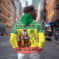 Afro Chirstmas in Senegal Hoodie Black Santa Playing Djembe Drum - African Pride