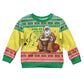 Afro Chirstmas in Senegal Kid Ugly Christmas Sweater Black Santa Playing Djembe Drum - African Pride
