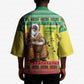 Senegal Christmas Kimono Black Santa Playing Djembe Drum