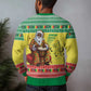 Afro Chirstmas in Senegal Ugly Christmas Sweater Black Santa Playing Djembe Drum - African Pride