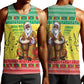 Afro Chirstmas in Senegal Men Tank Top Black Santa Playing Djembe Drum - African Pride