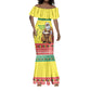 Afro Chirstmas in Senegal Mermaid Dress Black Santa Playing Djembe Drum - African Pride