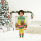 Afro Chirstmas in Senegal Christmas Pajama Set Black Santa Playing Djembe Drum - African Pride