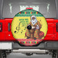 Afro Chirstmas in Senegal Spare Tire Cover Black Santa Playing Djembe Drum - African Pride