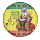 Afro Chirstmas in Senegal Spare Tire Cover Black Santa Playing Djembe Drum - African Pride
