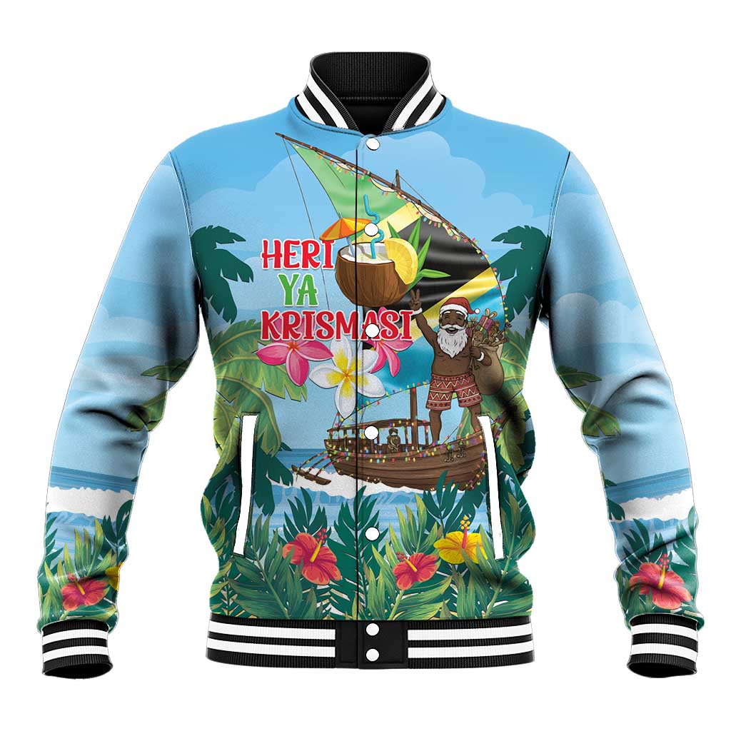 Afro Chirstmas in Tanzania Baseball Jacket Heri ya Krismasi - African Pride
