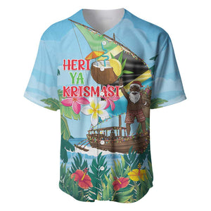 Afro Chirstmas in Tanzania Baseball Jersey Heri ya Krismasi - African Pride