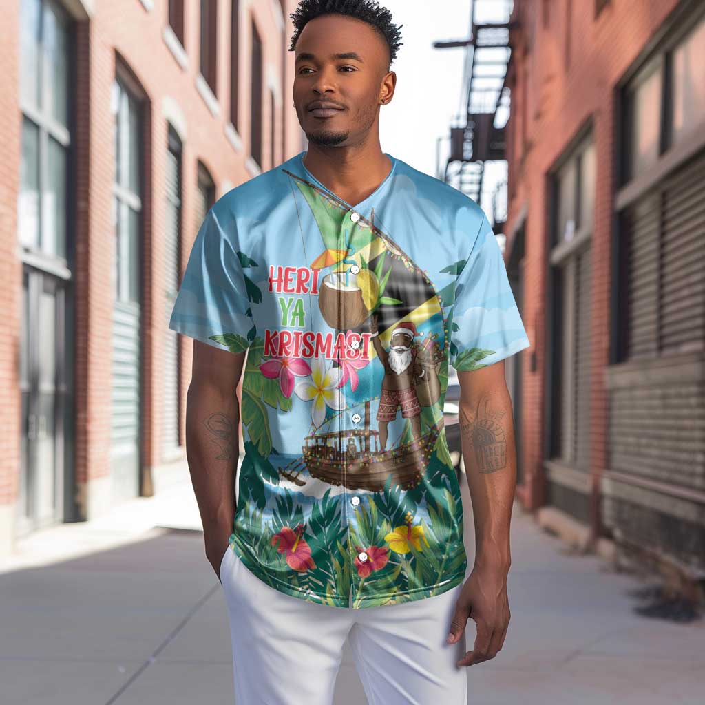 Afro Chirstmas in Tanzania Baseball Jersey Heri ya Krismasi - African Pride