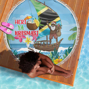 Afro Chirstmas in Tanzania Beach Blanket Heri ya Krismasi - African Pride