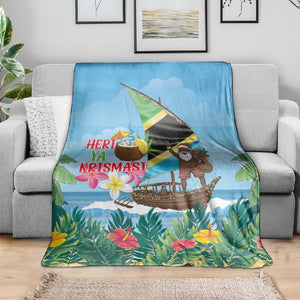 Afro Chirstmas in Tanzania Blanket Heri ya Krismasi - African Pride