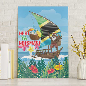 Afro Chirstmas in Tanzania Canvas Wall Art Heri ya Krismasi - African Pride