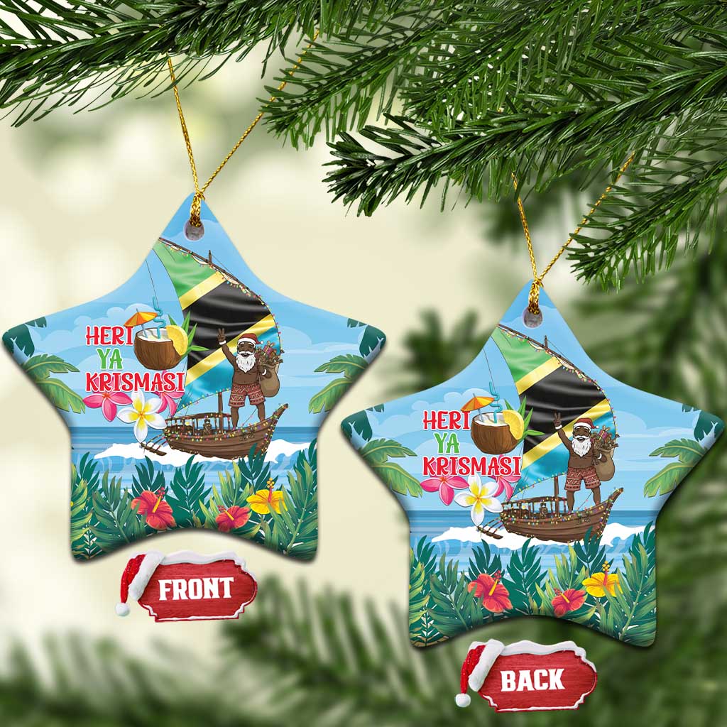 Afro Chirstmas in Tanzania Ceramic Ornament Heri ya Krismasi - African Pride