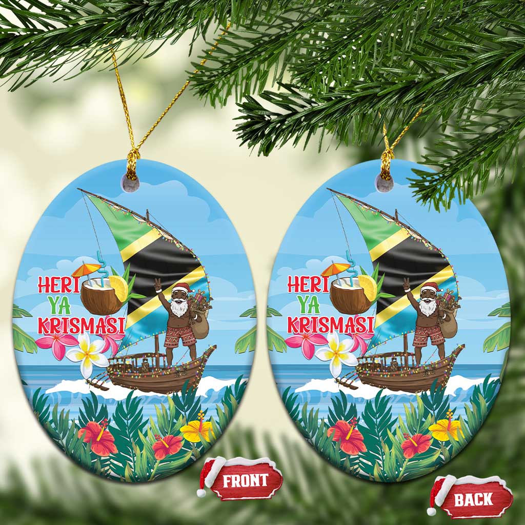 Afro Chirstmas in Tanzania Ceramic Ornament Heri ya Krismasi - African Pride