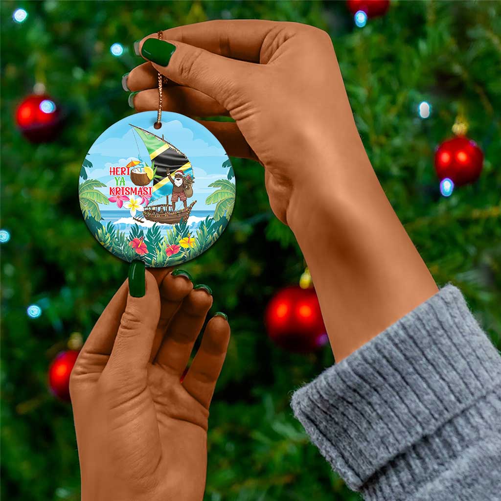 Afro Chirstmas in Tanzania Ceramic Ornament Heri ya Krismasi - African Pride
