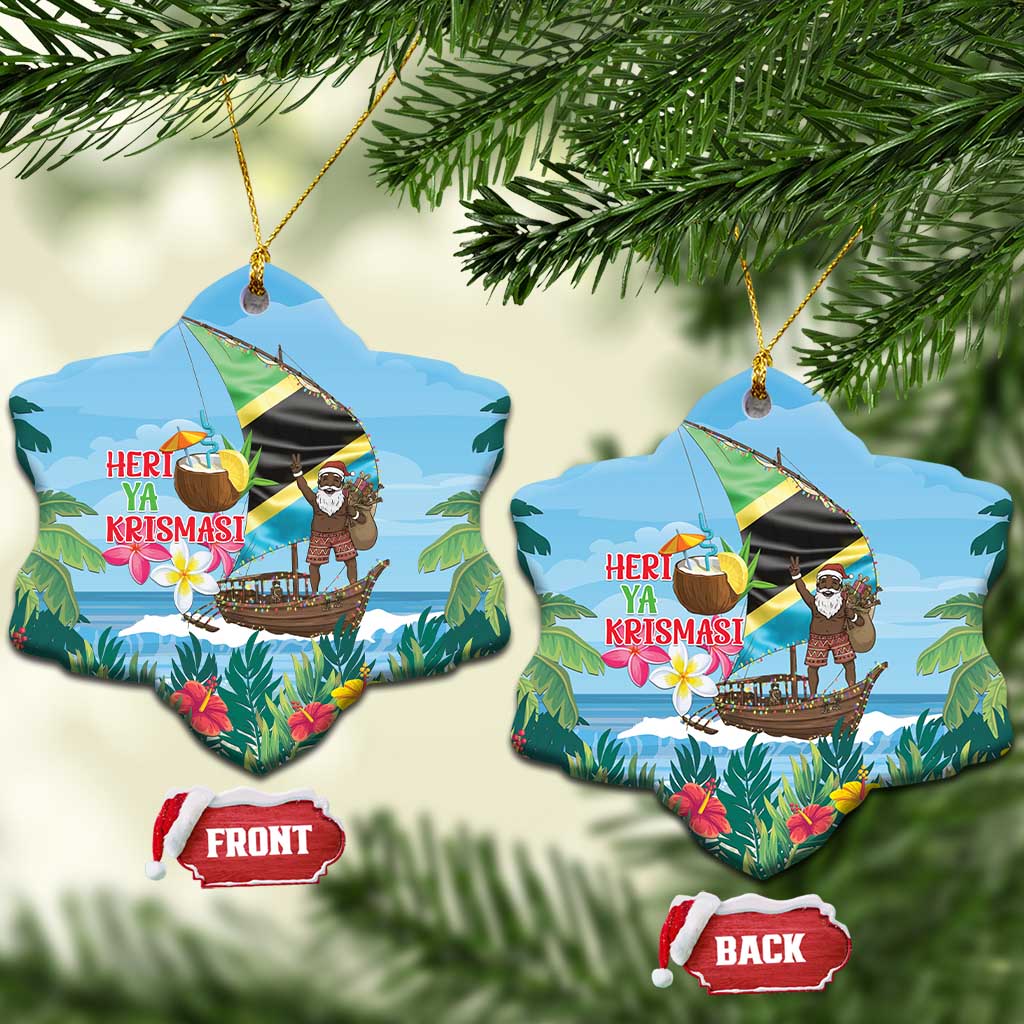 Afro Chirstmas in Tanzania Ceramic Ornament Heri ya Krismasi - African Pride