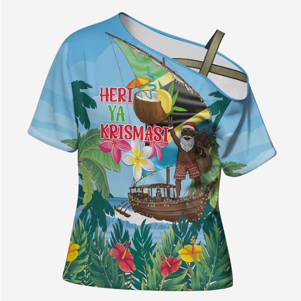 Tanzania Christmas Cross Shoulder Shirt Heri ya Krismasi