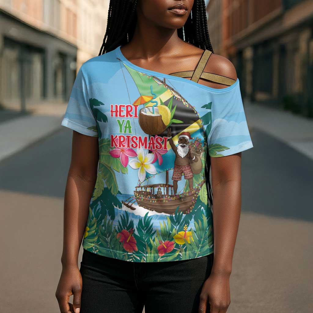 Tanzania Christmas Cross Shoulder Shirt Heri ya Krismasi