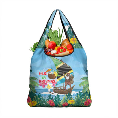 Afro Chirstmas in Tanzania Grocery Bag Heri ya Krismasi - African Pride